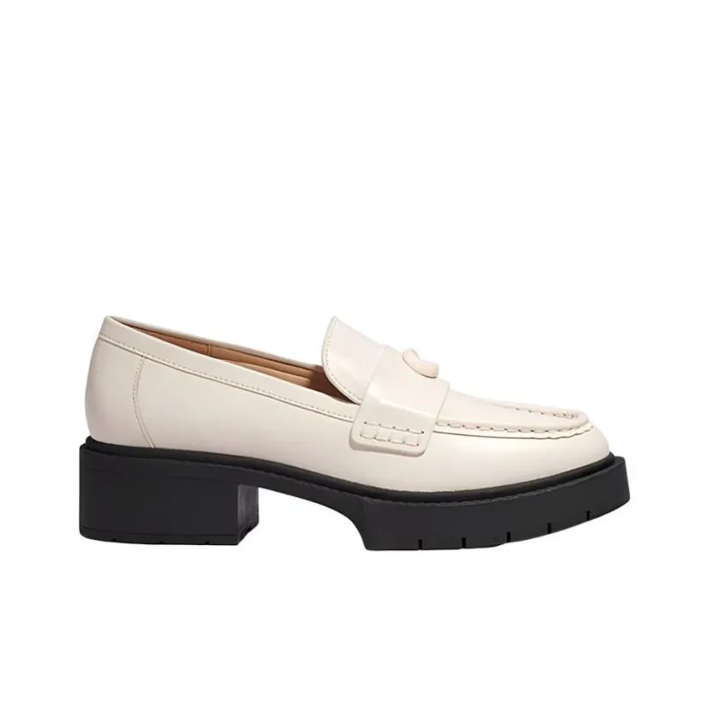 COACH Loafers 4.5cm Women's White-1