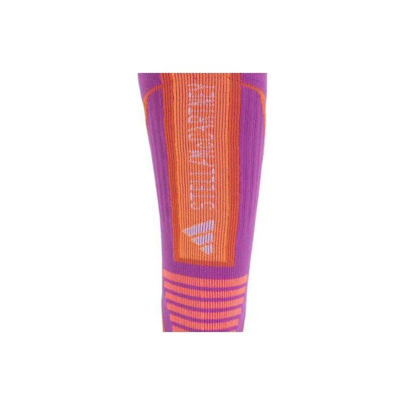 Adidas Knee-High Socks Women's 1 Pack Vibrant Orange With Purple Signal Mix-2