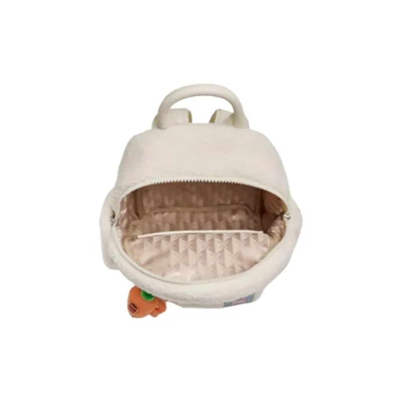 Teenmix Fabric Backpack Trumpets Women's Cream White/Raw Coconut Gray-1