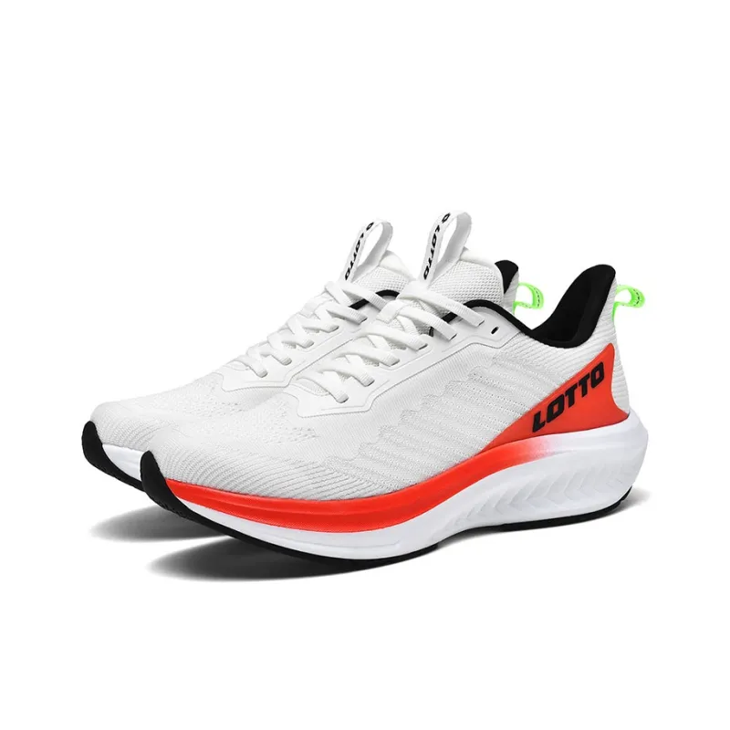 LOTTO Anti Slip Wear Resistant Running Shoes Men White-1