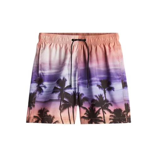 H&M Swimming Shorts Men Orange/Purple