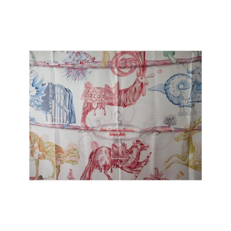 HERMES Silk Silk Scarves Women's Multicolor-1