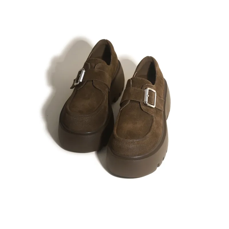 CHENTER KATER Mary Jane Leather Shoes Loafers 6cm Women's-6