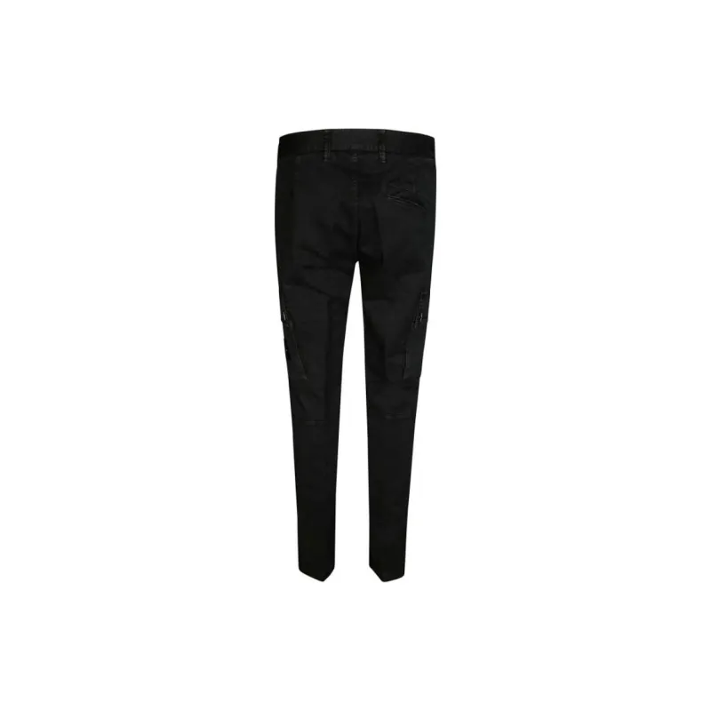 STONE ISLAND Logo Patch Straight Leg Pants-1