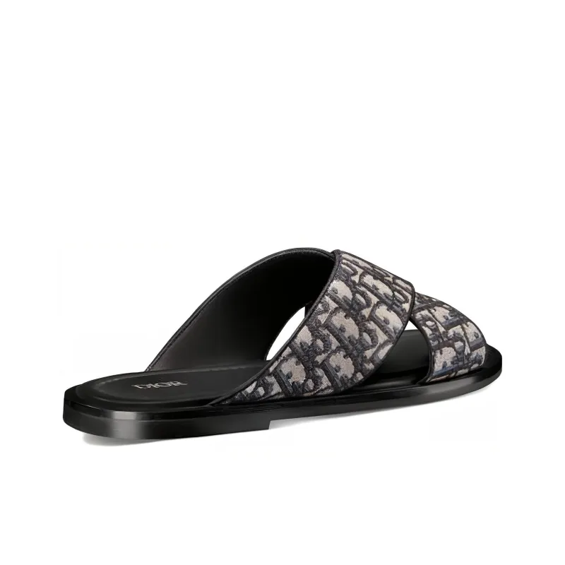 DIOR Alias Sandals Blue Oblique-2