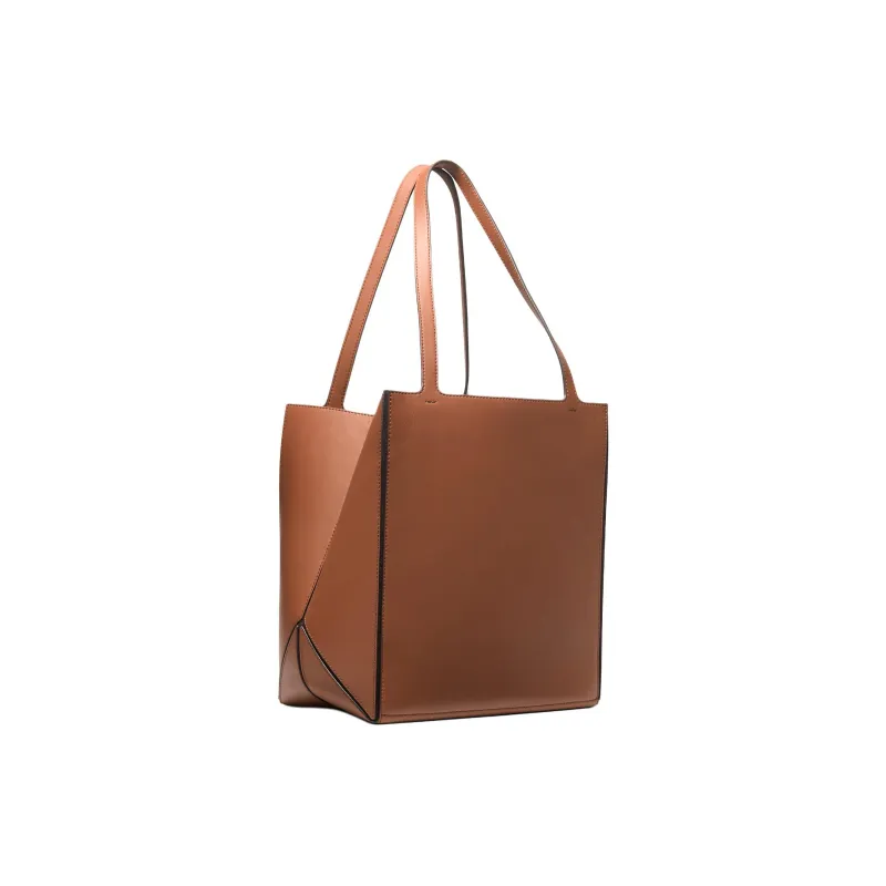 MICHAEL KORS Leather Tote Bag Shopping Bag Handbag Large Size Women's Brown-1