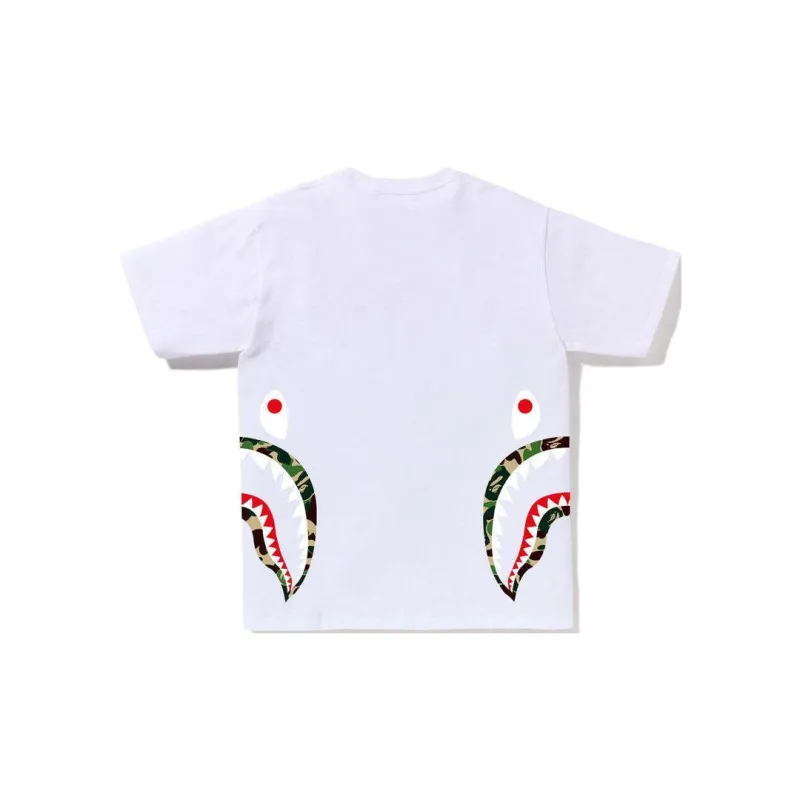 A BATHING APE Abc Camo Side Shark Tee-9
