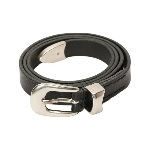 OUR LEGACY Leather Leather Belts Men Black Width: 2cm