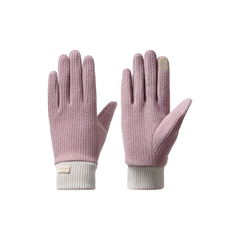 YUZHAOLIN Warm Knit Gloves Women's-8