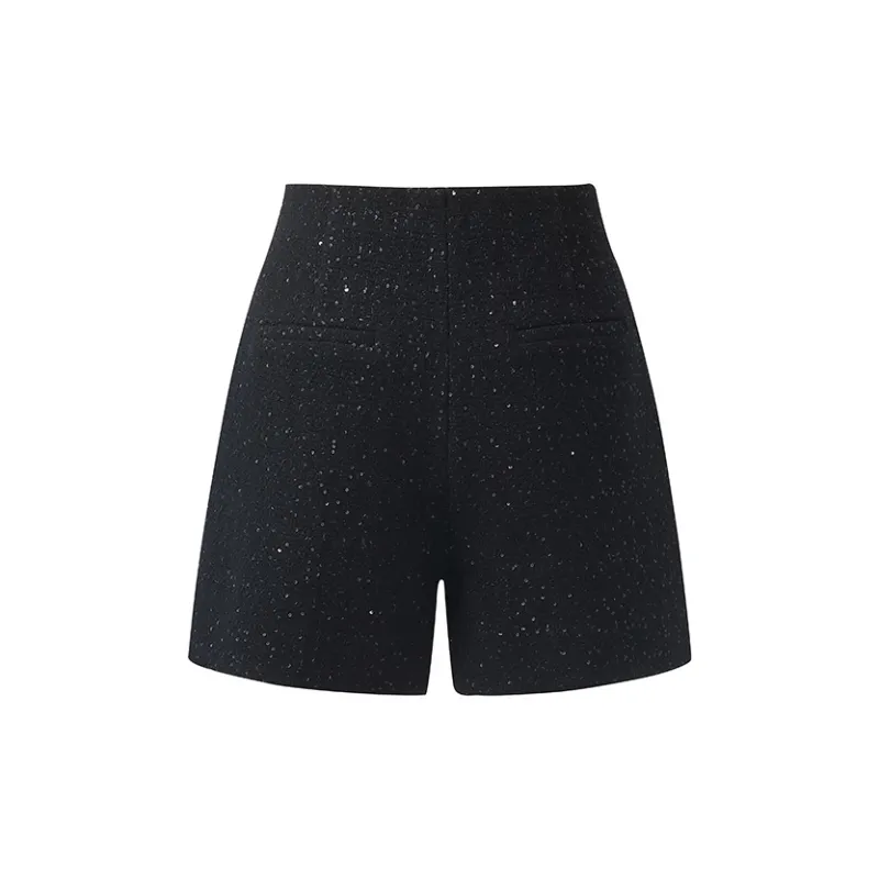 GOELIA Casual Shorts Women's Black-1
