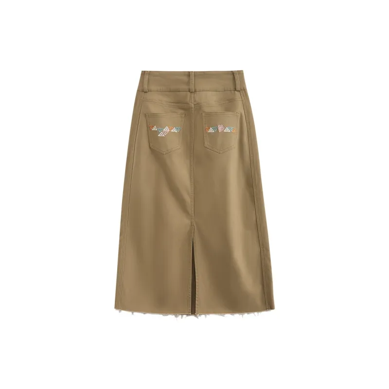 ONIARAI Denim Long Skirts Women's-6