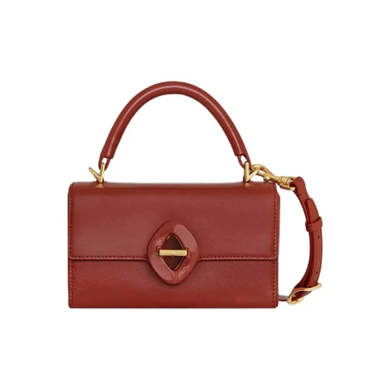 REBECCA MINKOFF Genuine Leather Handbag Shoulder Bag Crossbody Bag Mini Women's Terracotta-0