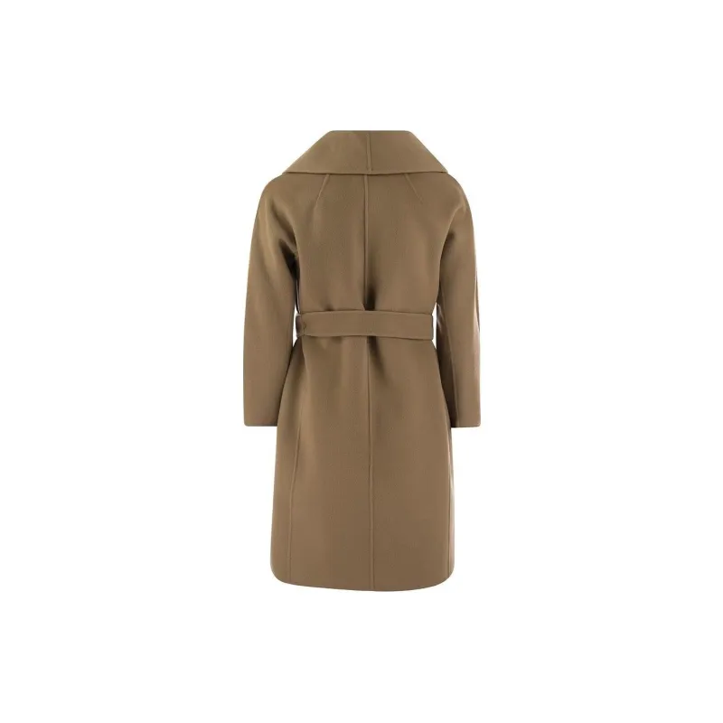 'S MAX MARA Belted Long Sleeved Coat-1