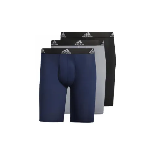 Adidas Free Shipping With AdiClub Performance Long Boxer Briefs 3 Pairs