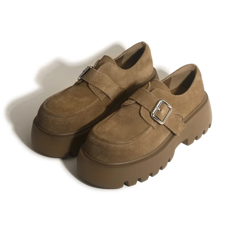 CHENTER KATER Mary Jane Leather Shoes Loafers 6cm Women's-1