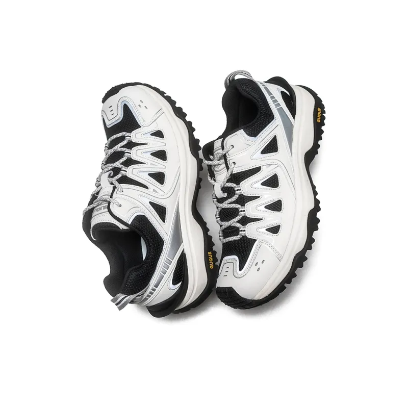 Ancient Finches Low Top Trekking Shoes Unisex White Black-4