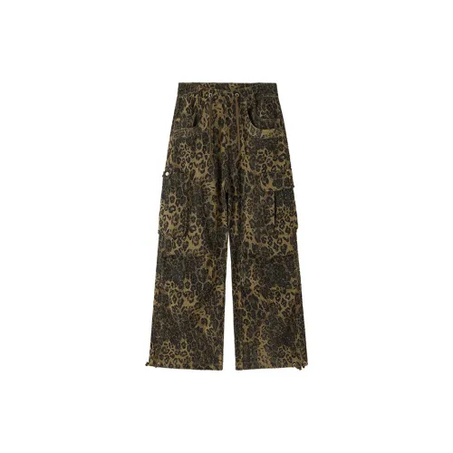 BABUGGE Casual Pants Unisex Leopard