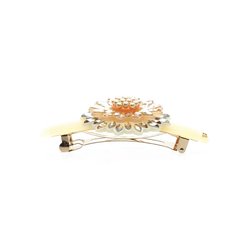 ALEXANDRE DE PARIS Sunflower 8cm Hair Clip Hair Accessory Headpiece Women's-1