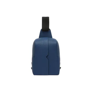 Valextra Calfskin Crossbody Bag, Shoulder Bag Mini Men Sapphire Blue