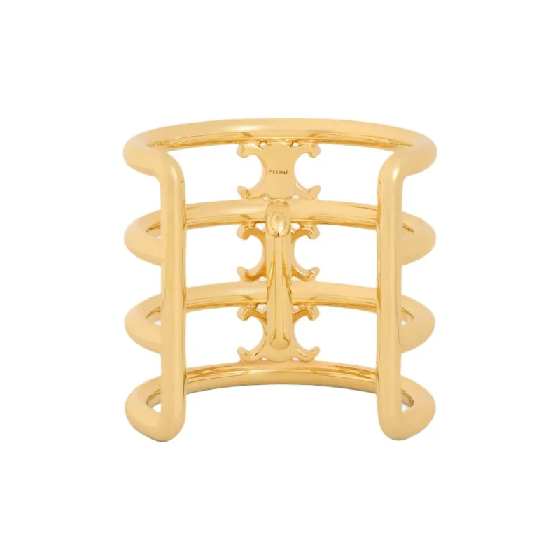 CELINE Brass Headbands Women's Gold-1