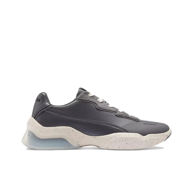 COACH Abrasion Resistant Low Top Casual Shoes Men's Gray-1