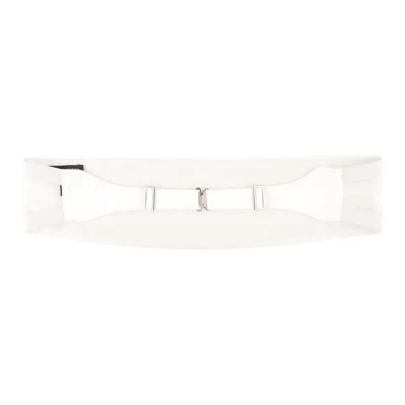 EMPORIO ARMANI Mulberry Silk Belt Men White 12-1