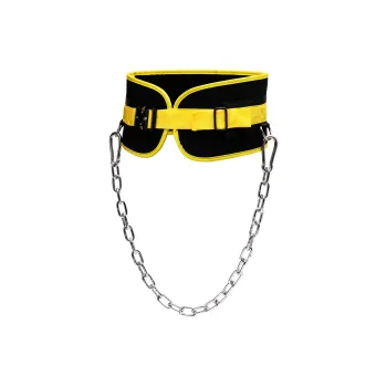 MANUEKLEAR Back Support Braces Protective One Size Yellow Polyester, Polypropylene, Iron Unisex