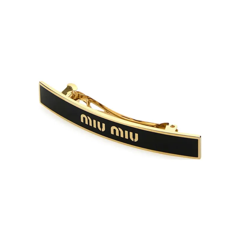 MIU MIU Metal Hair Clips Women's Black-1