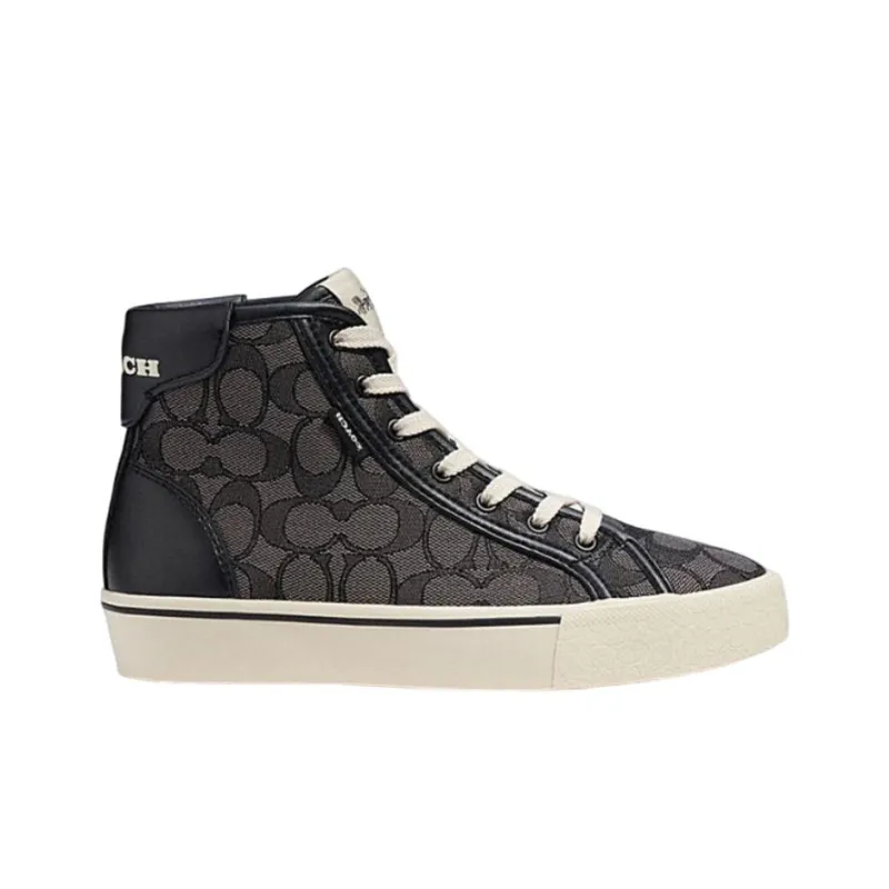 COACH CitySole High Top Stylish Skateboarding Shoes Women's Black-1