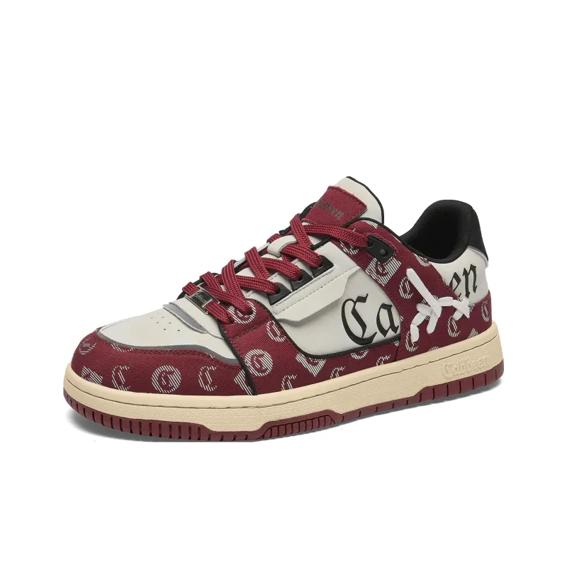Cabbeen Paisley Low Top Trendy Casual Skateboard Shoes Unisex Couple-1