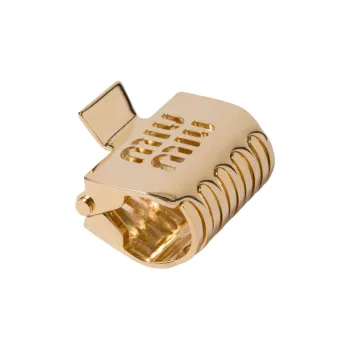 MIU MIU Steel, Brass Hair Clips Women's Gold