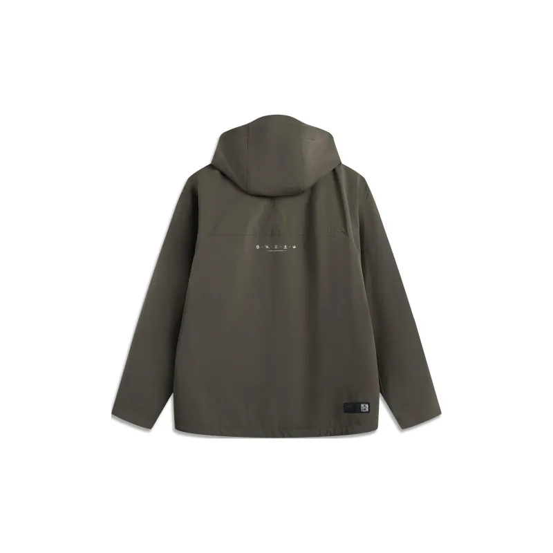 LiNing Sports Trend Series Trench Coat Men Green Mud-1