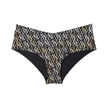 Victoria's Secret Underpants Women's 1 Pack Black All Over Print