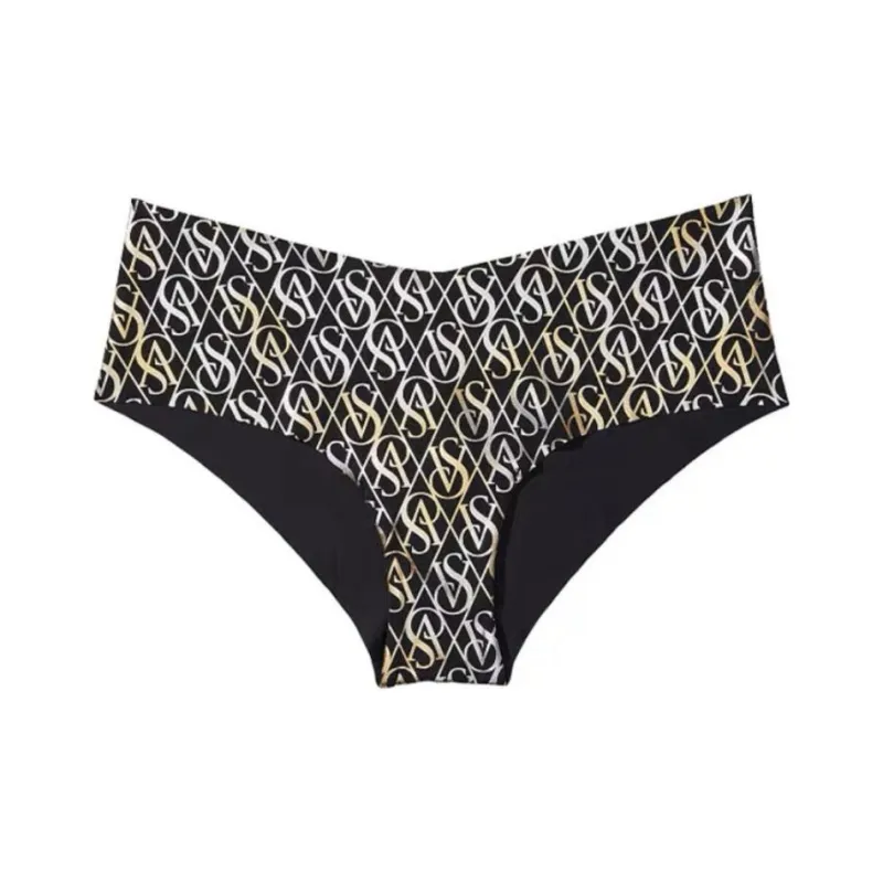 Victoria's Secret Underpants Women's 1 Pack Black All Over Print-0