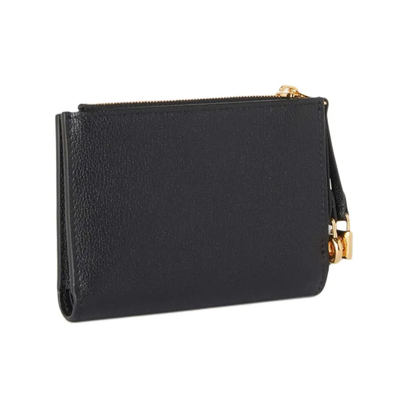 Loro Piana Calfskin Wallet Women's Black-1