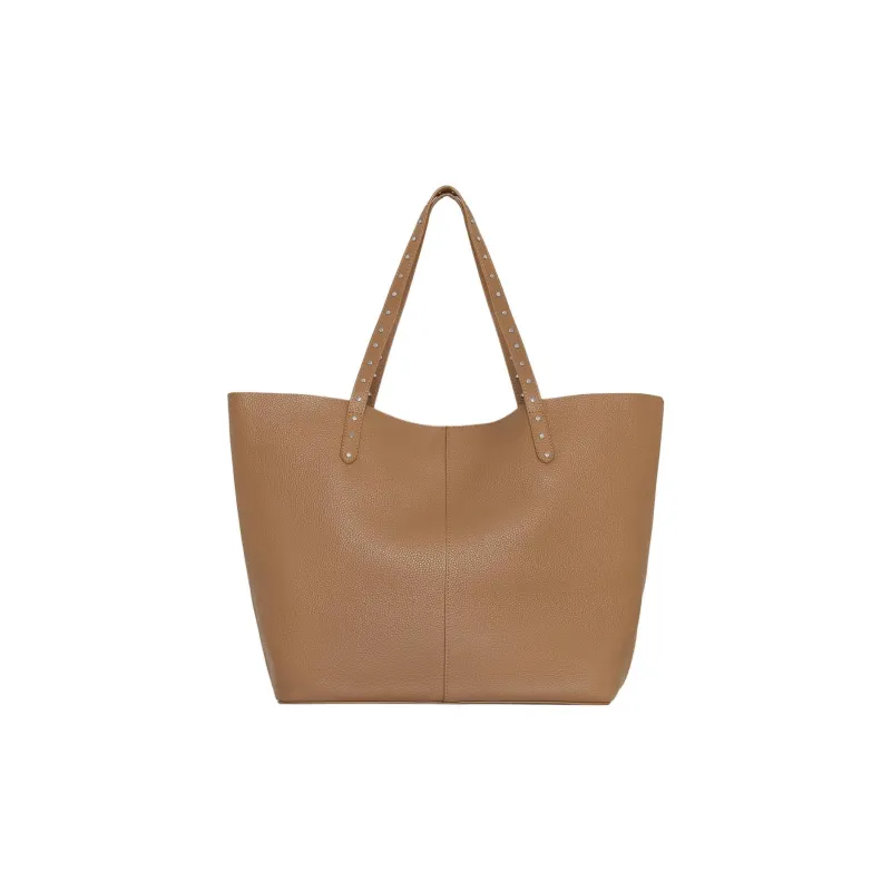 REBECCA MINKOFF Genuine Leather Tote Bag Shopping Bag Handbag Women's Brown-0