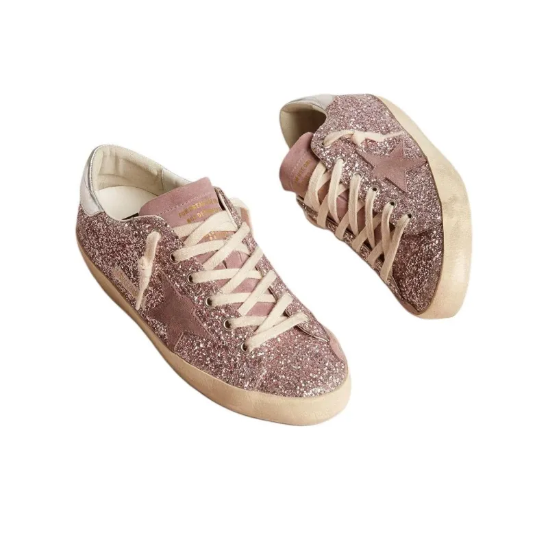 Golden Goose Super Star Skateboard Shoes Women's Pink-2