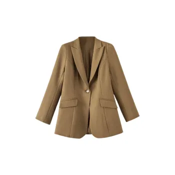 Late White Business Suit Women's Coffee