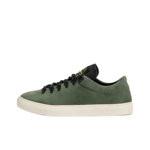 STONE ISLAND Skateboard Shoes Men Low-Top Green