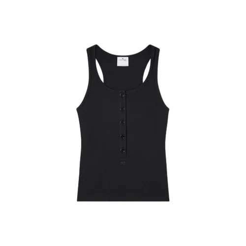 COURREGES Tank Tops Women's BLACK/Black