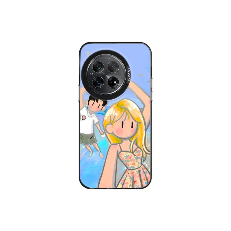 YIYOUJIA Matte Material Girl Heart Phone Case Compatible With OnePlus 12/11/Ace3/Ace2/Ace3V Case OnePlus Ace2 Pro/1+12-3