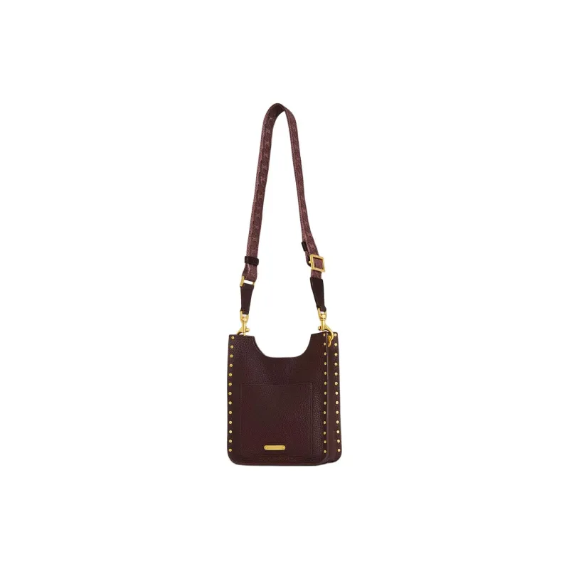 REBECCA MINKOFF Genuine Leather Shoulder Bag Crossbody Bag Mini Women's Deep Red-1
