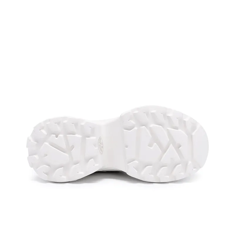 Satchi Anti Slip And Wear Resistant Lightweight Low Top Chunky Sneakers Women's White-5