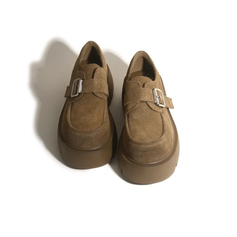 CHENTER KATER Mary Jane Leather Shoes Loafers 6cm Women's-2