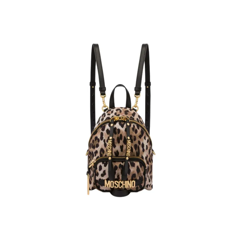 MOSCHINO Cotton Backpack Mini Women's Beige-0
