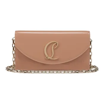 CL LUBOTING Patent Leather Shoulder Bag, Crossbody Bag Women's Apricot