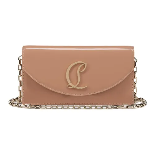 CL LUBOTING Patent Leather Shoulder Bag, Crossbody Bag Women's Apricot