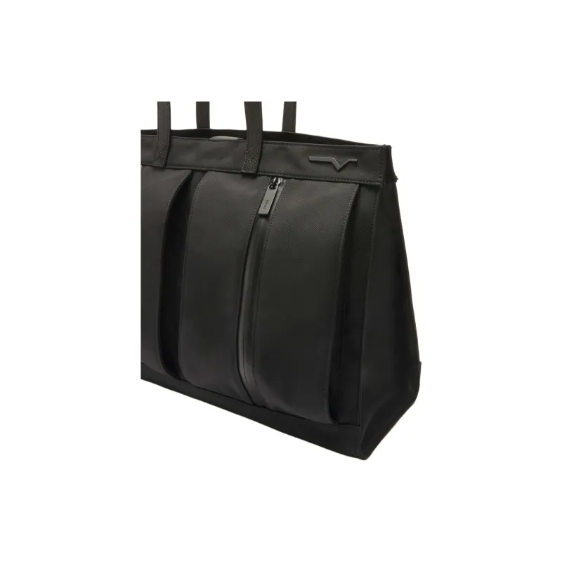 Valextra Recycled Nylon Tote Bag, Shopping Bag, Handbag, Shoulder Bag Men Black-4