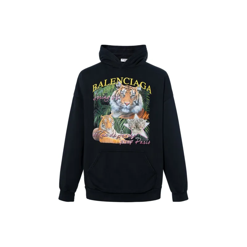 Balenciaga Year Of The Tiger Hoodie 'Black'-1