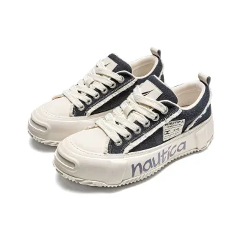 NAUTICA Sugar Cube Collection Slip Resistant, Abrasion Resistant, Breathable Low Top Canvas Shoes Men Black